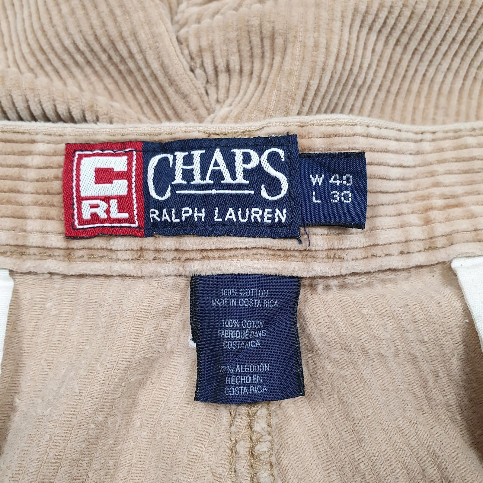 Mens Brown Ralph Lauren Pleated  Trousers