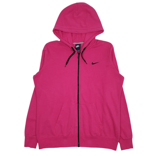 Womens Pink Nike  Full Zip Jumper