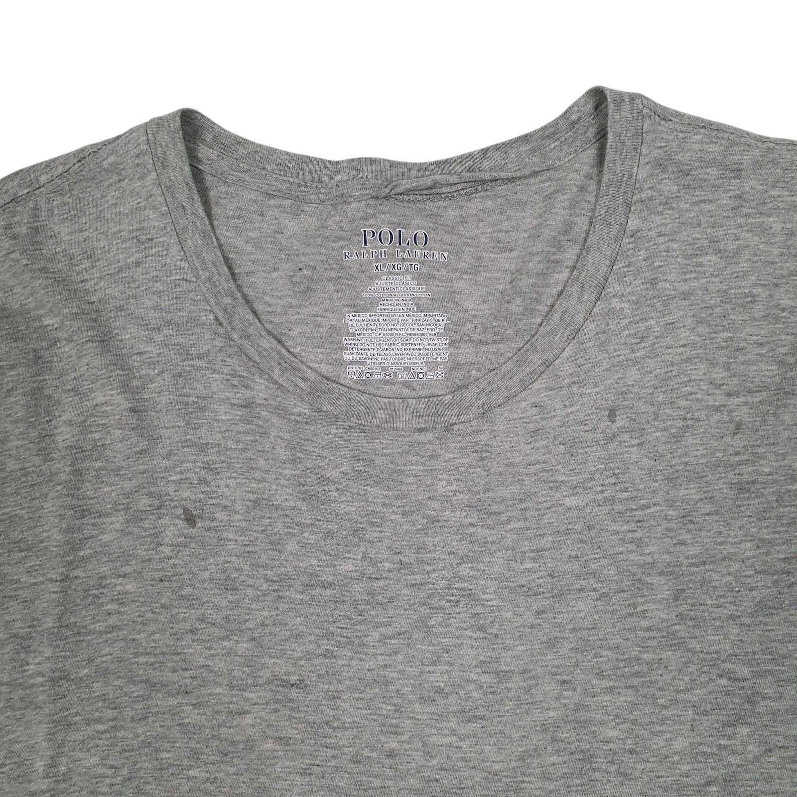 Mens Grey Polo Ralph Lauren   T Shirt