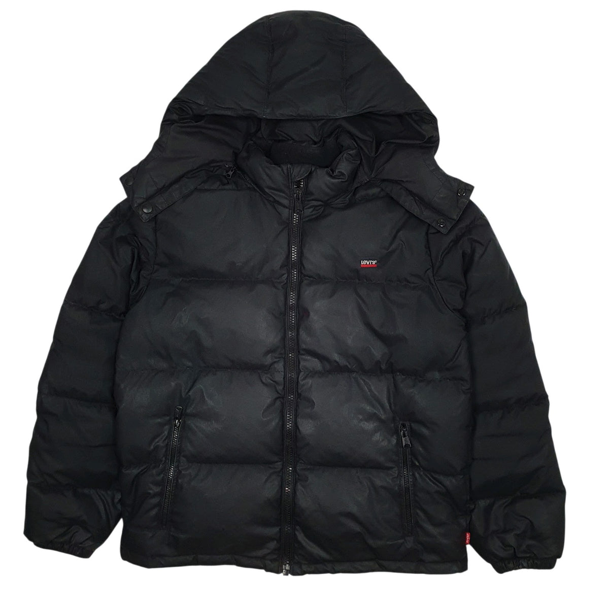 Mens Black Levis   Coat