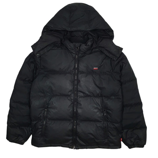Mens Black Levis   Coat
