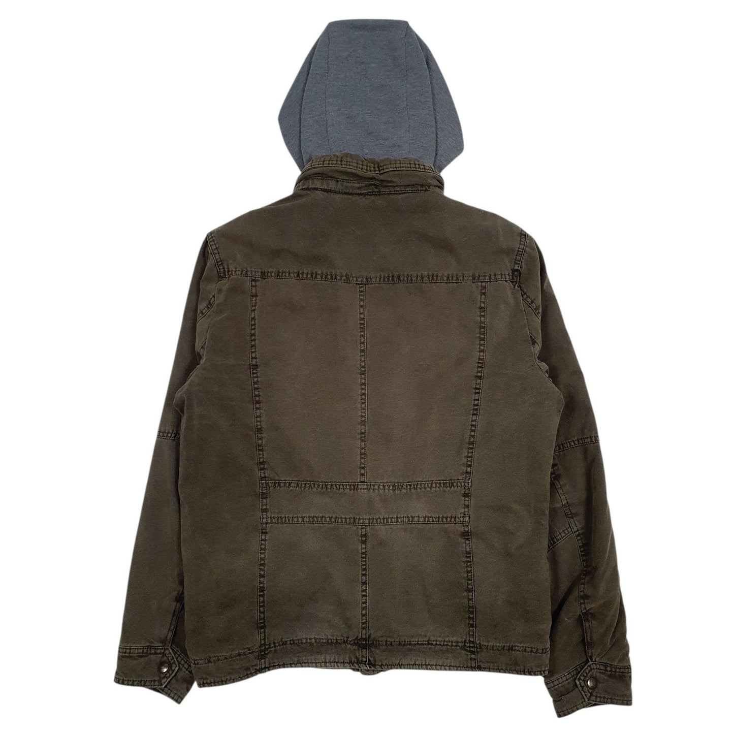 Mens Green Levis Sherpa Lined  Coat