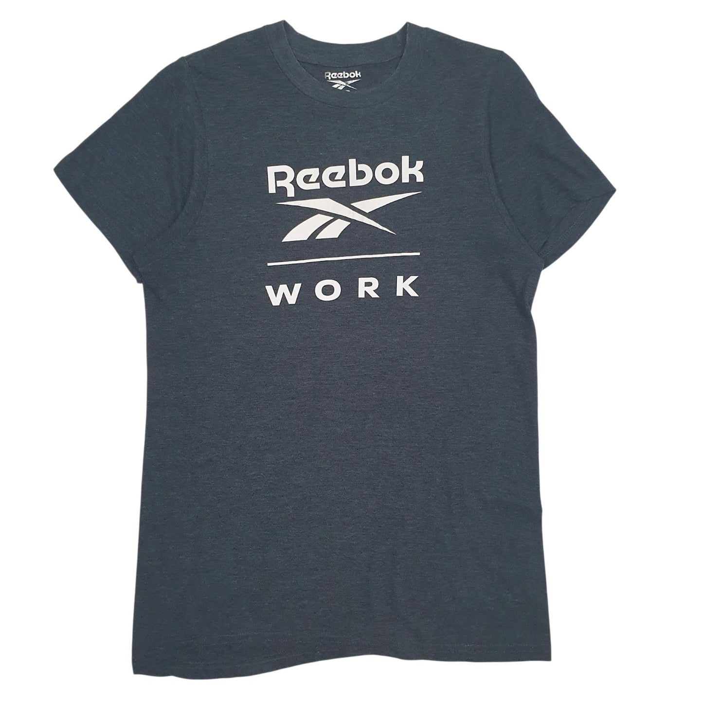 Mens Grey Reebok Spellout Short Sleeve T Shirt