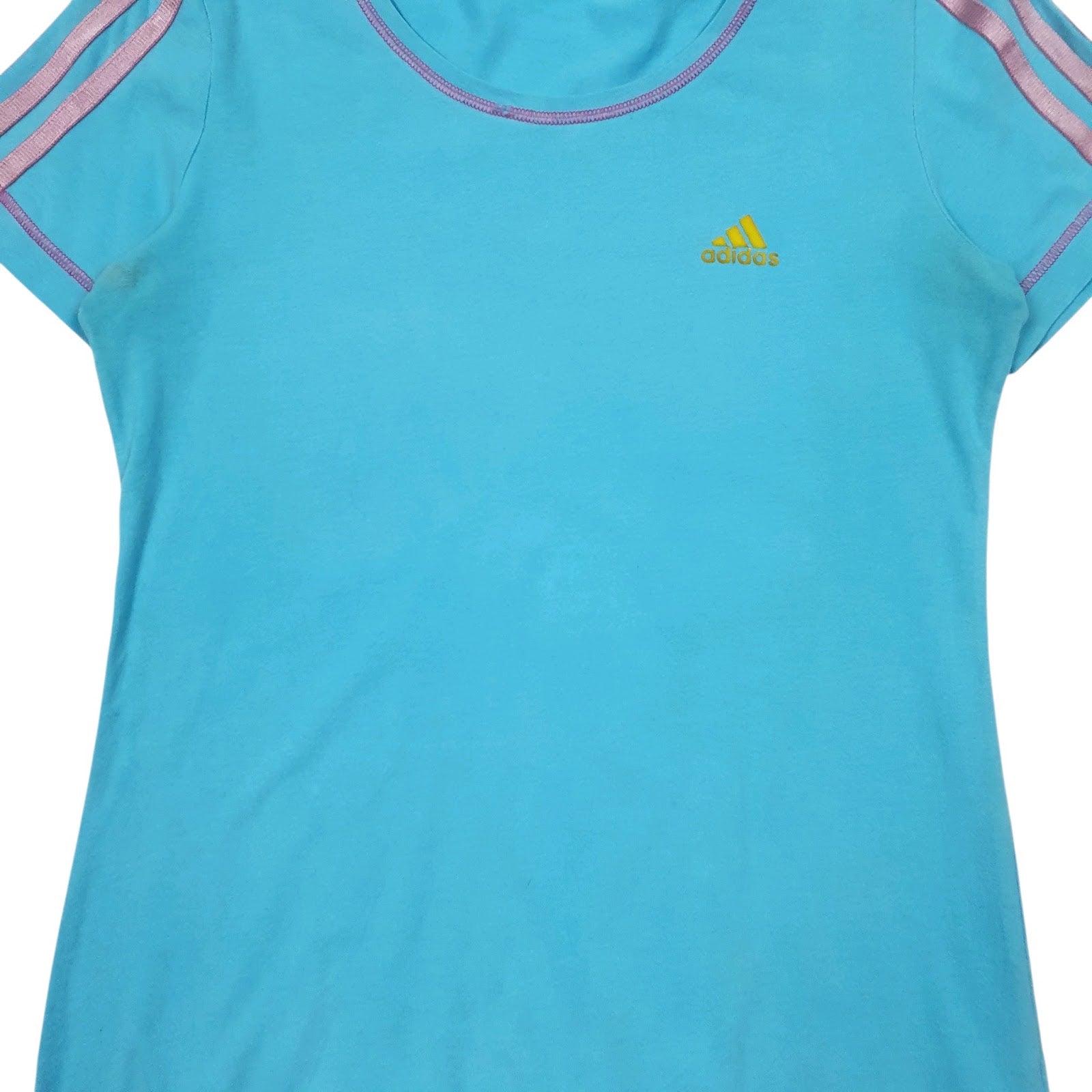 Womens Blue Adidas   T Shirt