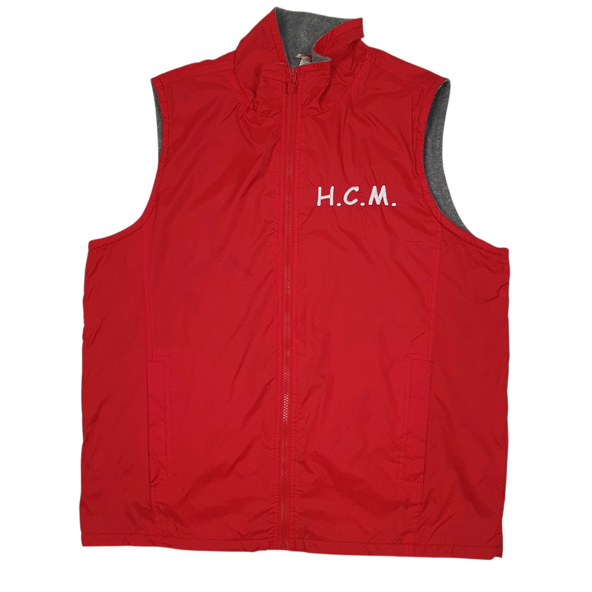 Mens Red Kariban Fleece Lined  Coat