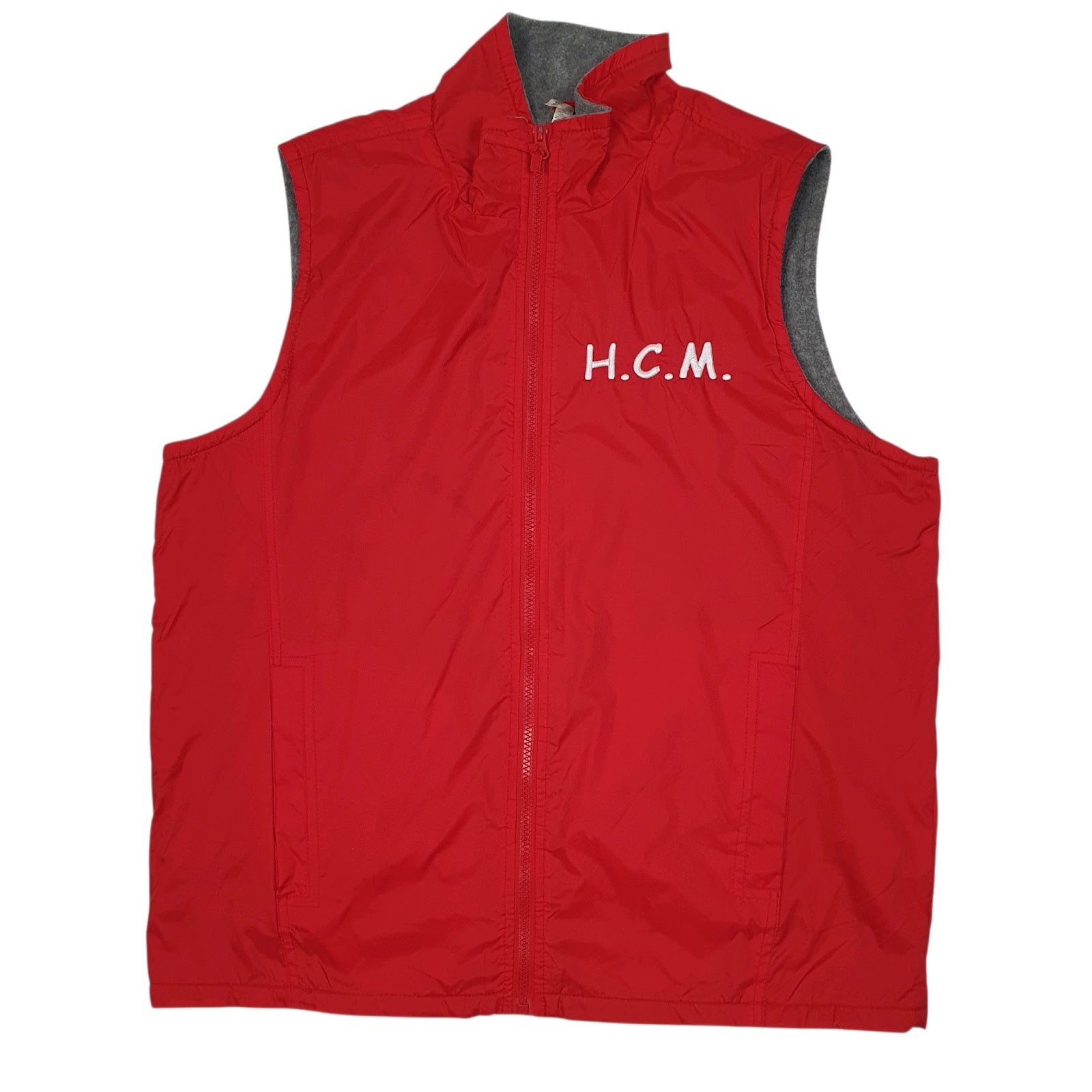 Mens Red Kariban Fleece Lined  Coat
