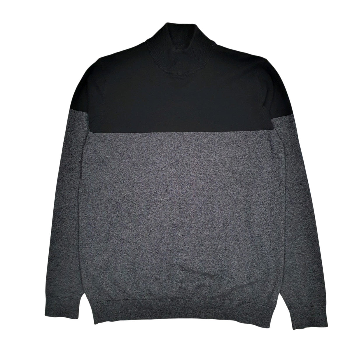 Mens Grey Next  Turtle Neck Jumper