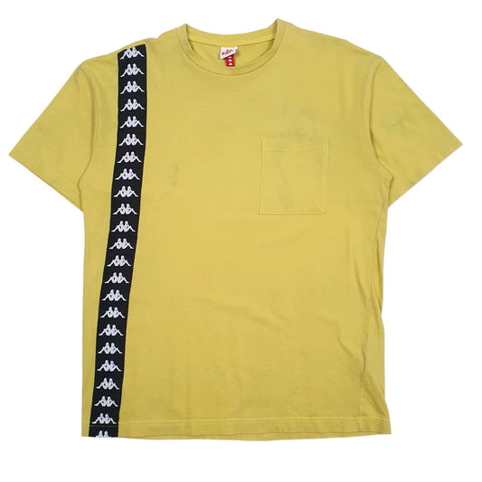 Mens Yellow Kappa  Short Sleeve T Shirt