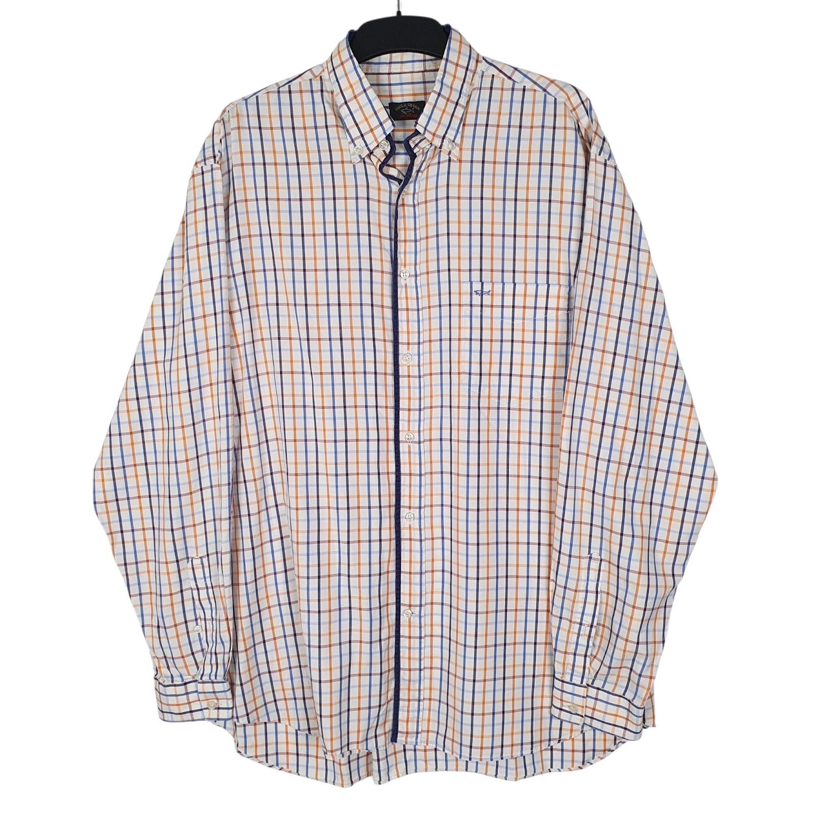 Mens Orange Paul & Shark Yachting Long Sleeve Shirt
