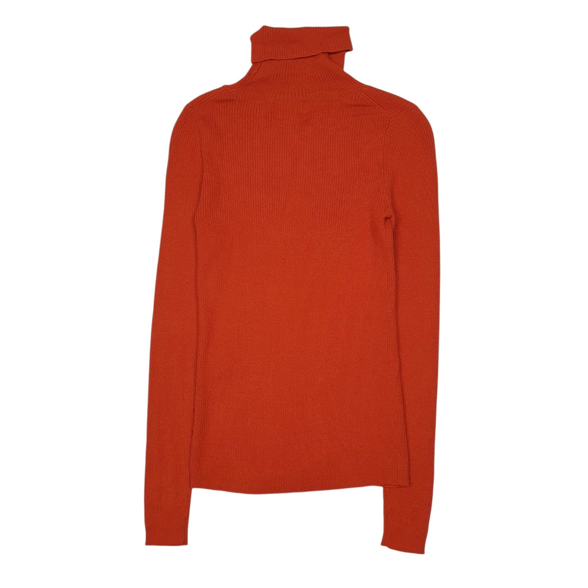 Womens Orange Kumikyoku  Turtle Neck Jumper