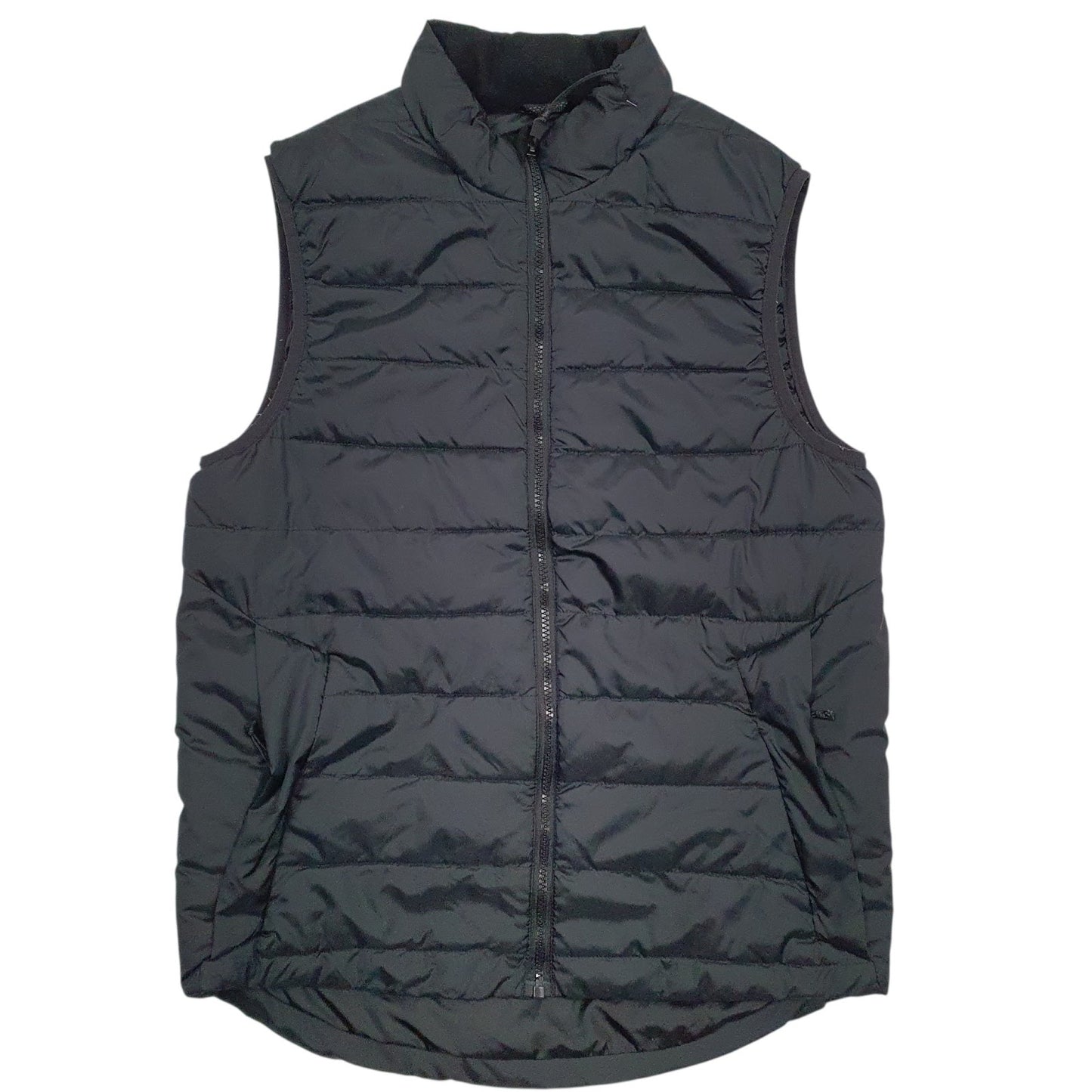 Mens Black Champion Padded Quarter Zip Coat