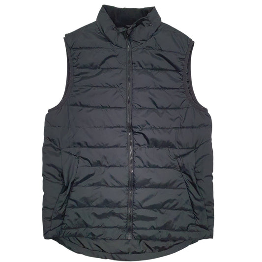 Mens Black Champion Padded Quarter Zip Coat