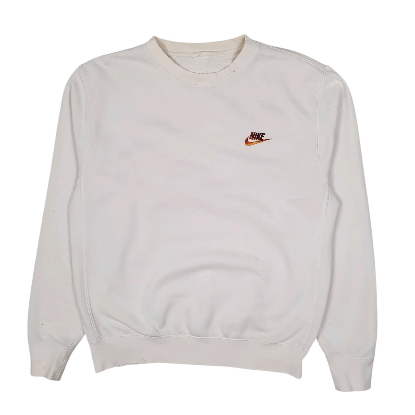 Mens White Nike  Crewneck Jumper