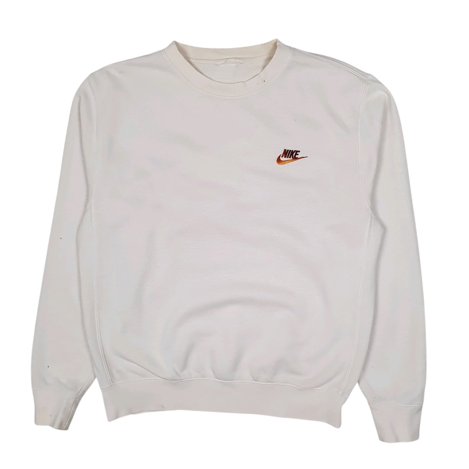 Mens White Nike  Crewneck Jumper