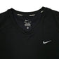 Mens Black Nike Dri Fit Running  T Shirt