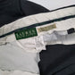 Mens Grey Ralph Lauren Double Pleated  Trousers
