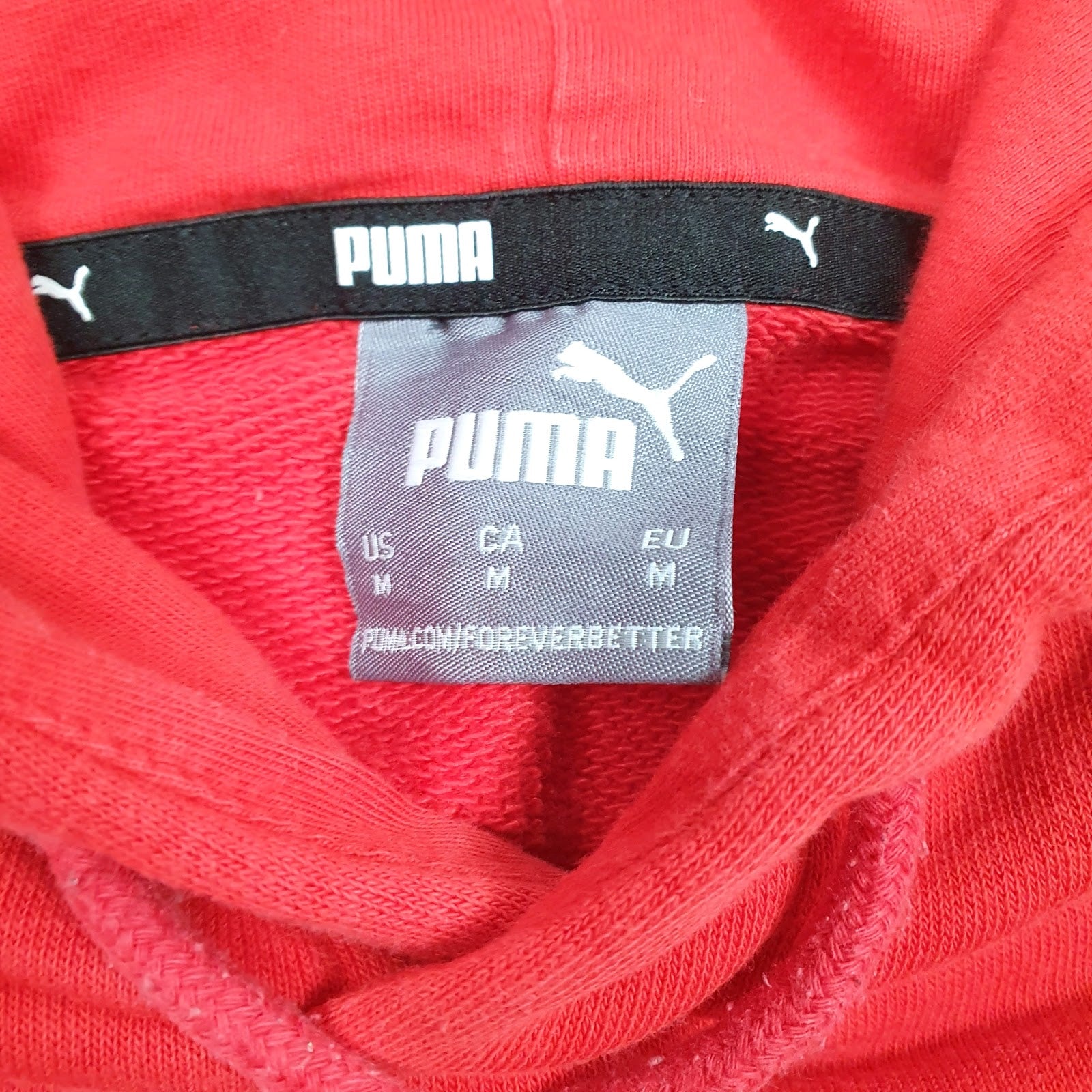 Mens Red Puma  Hoodie Jumper