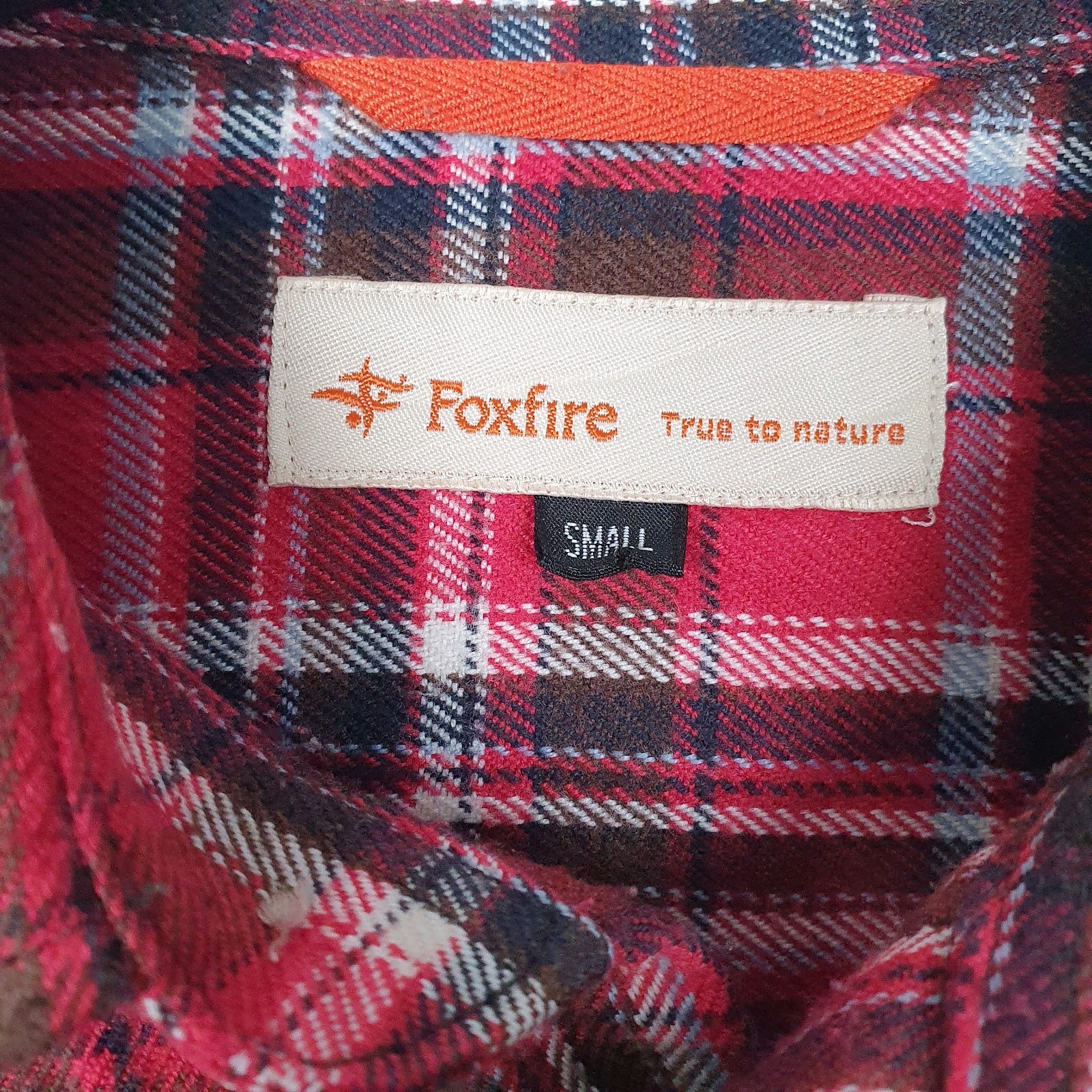 Mens Red Fox Fire Flannel  Shirt