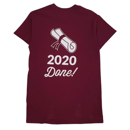 Mens Burgundy Gildan   T Shirt