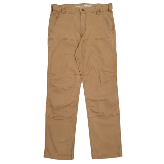 Mens Brown Carhartt BN2802-M Double Knee Carpenter Trousers