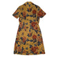 Womens Orange Unbranded Floral  Dress