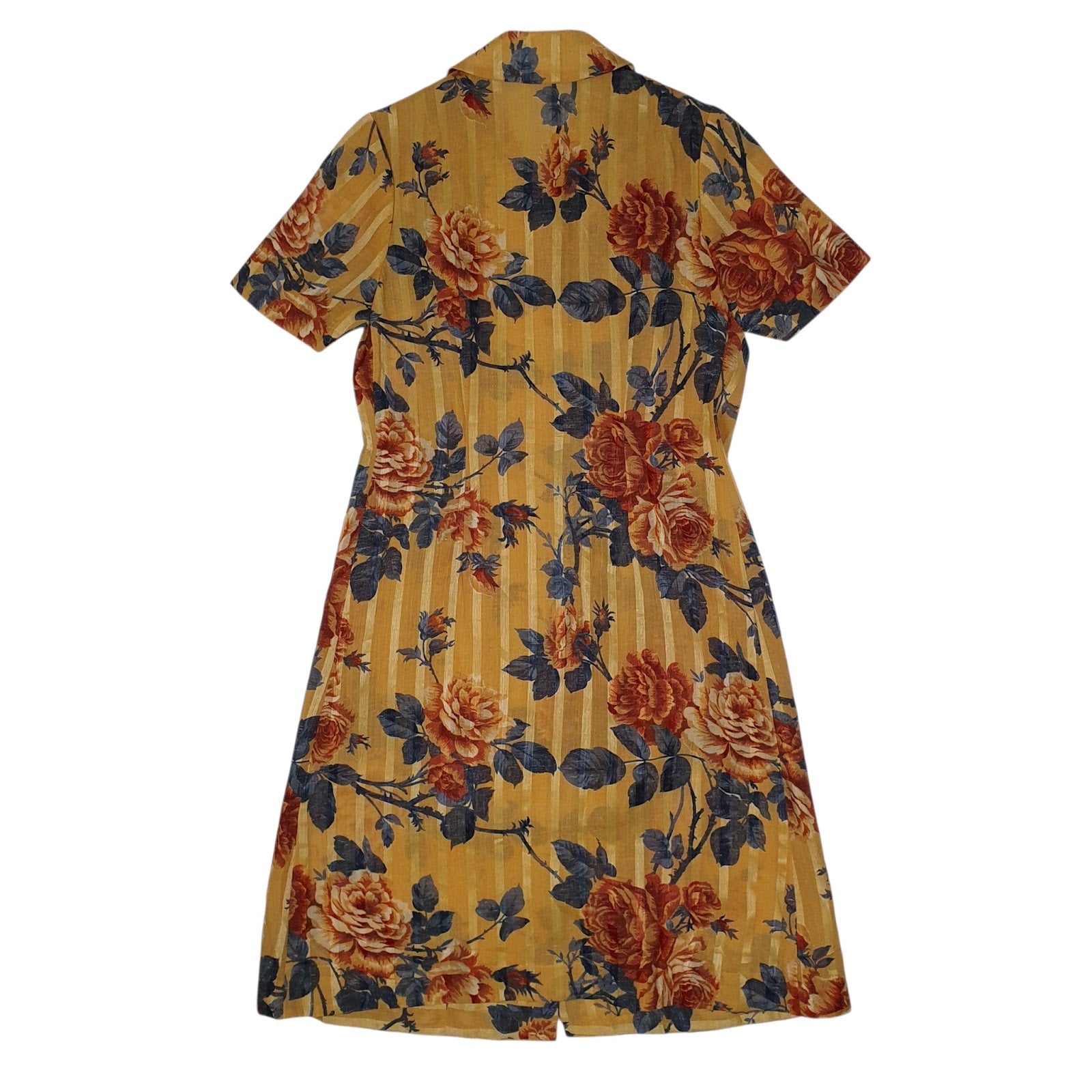Womens Orange Unbranded Floral  Dress