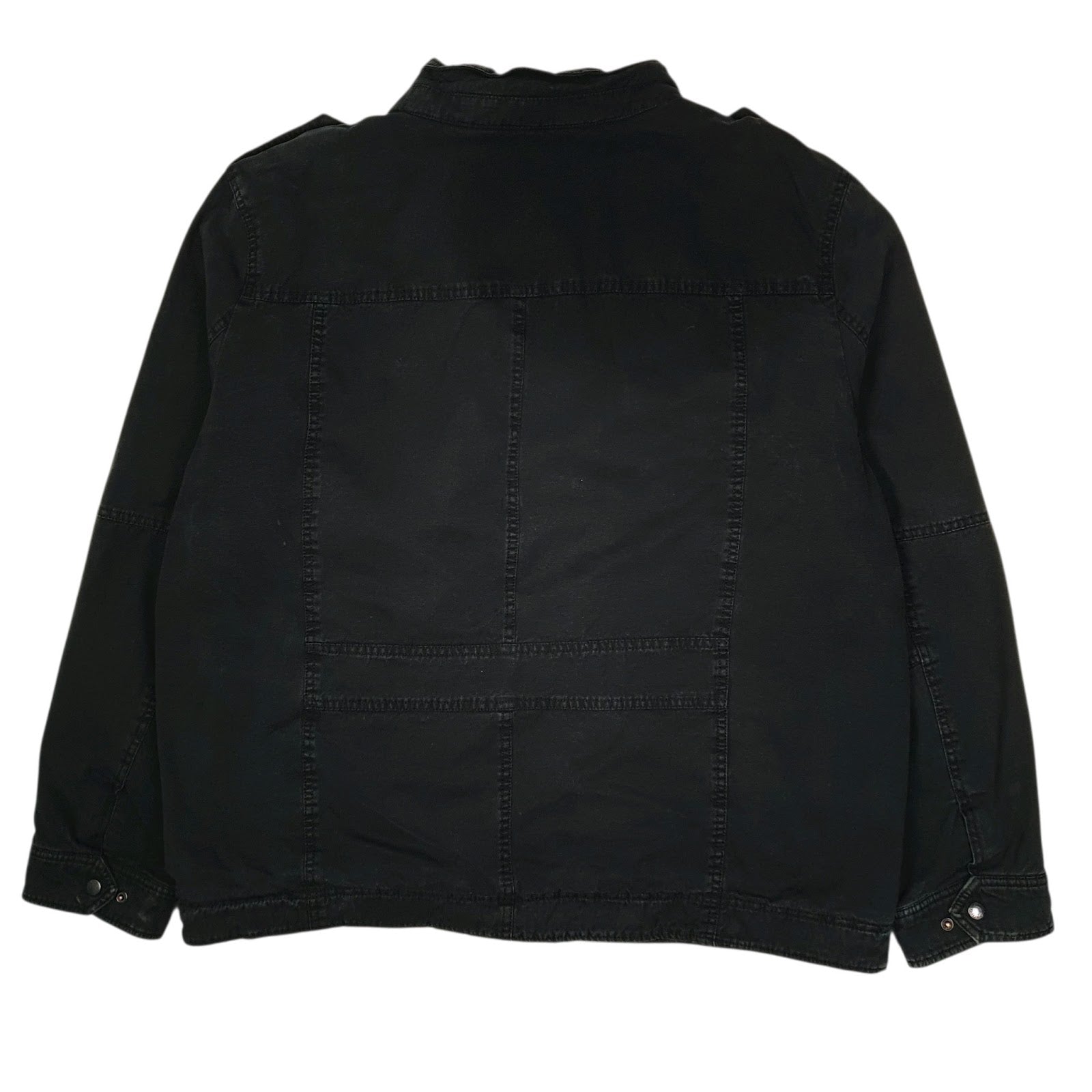 Mens Black Levis Military Bomber Windbreaker Sherpa Lined  Coat