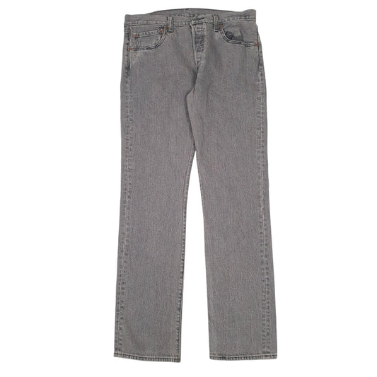 Mens Grey Levis  501 JeansW33 L32
