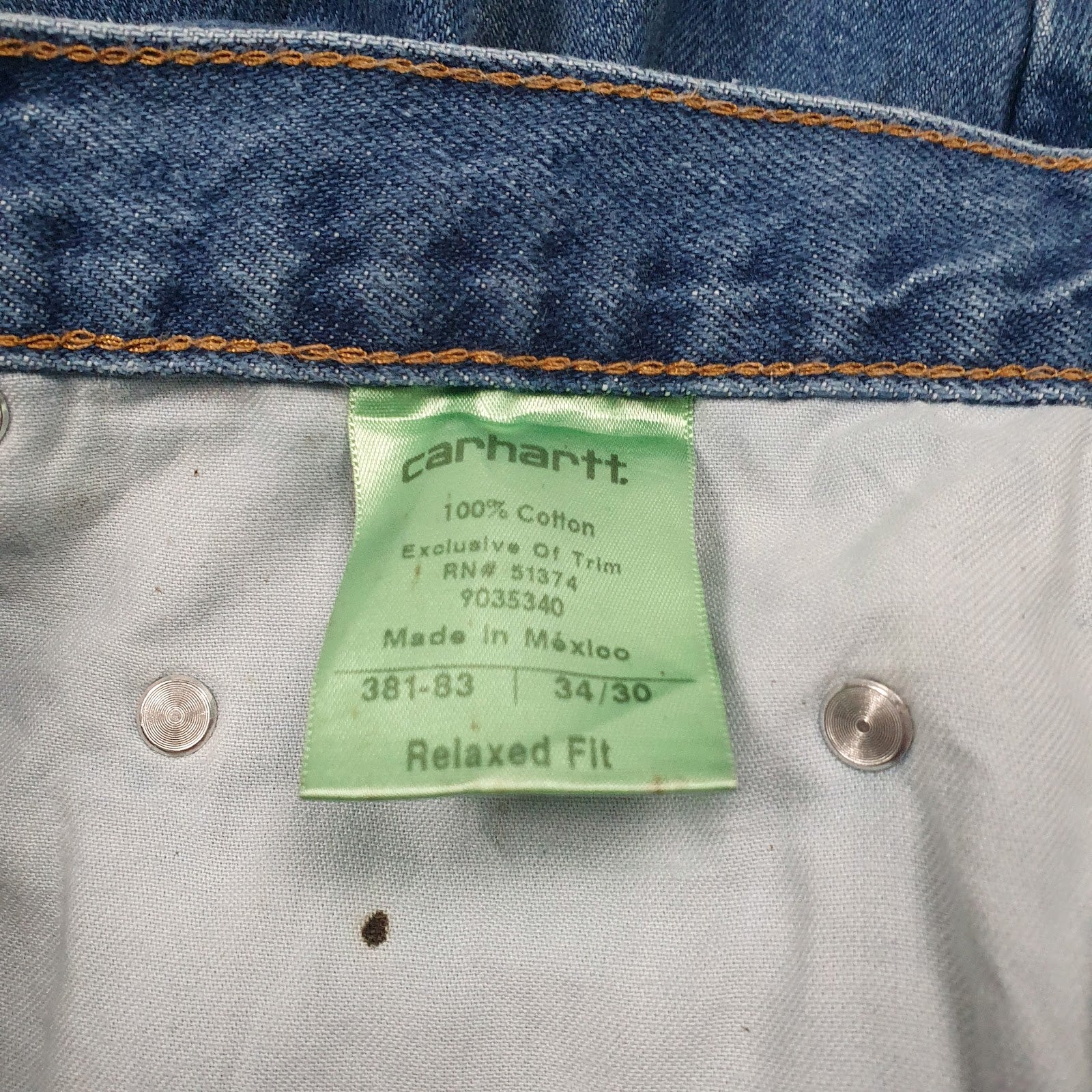 Mens Blue Carhartt Workwear  Jeans