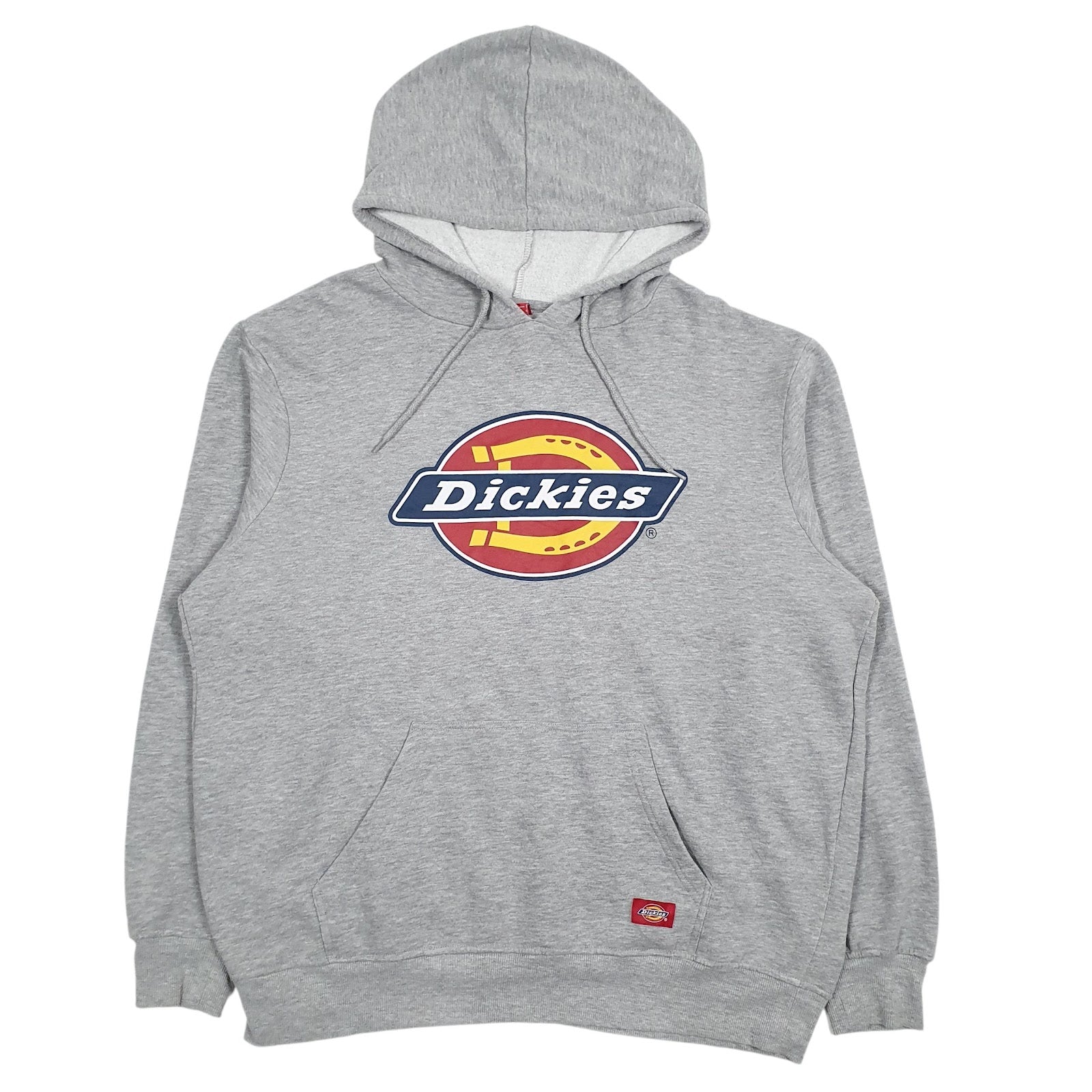 Mens Grey Dickies Spellout Hoodie Jumper
