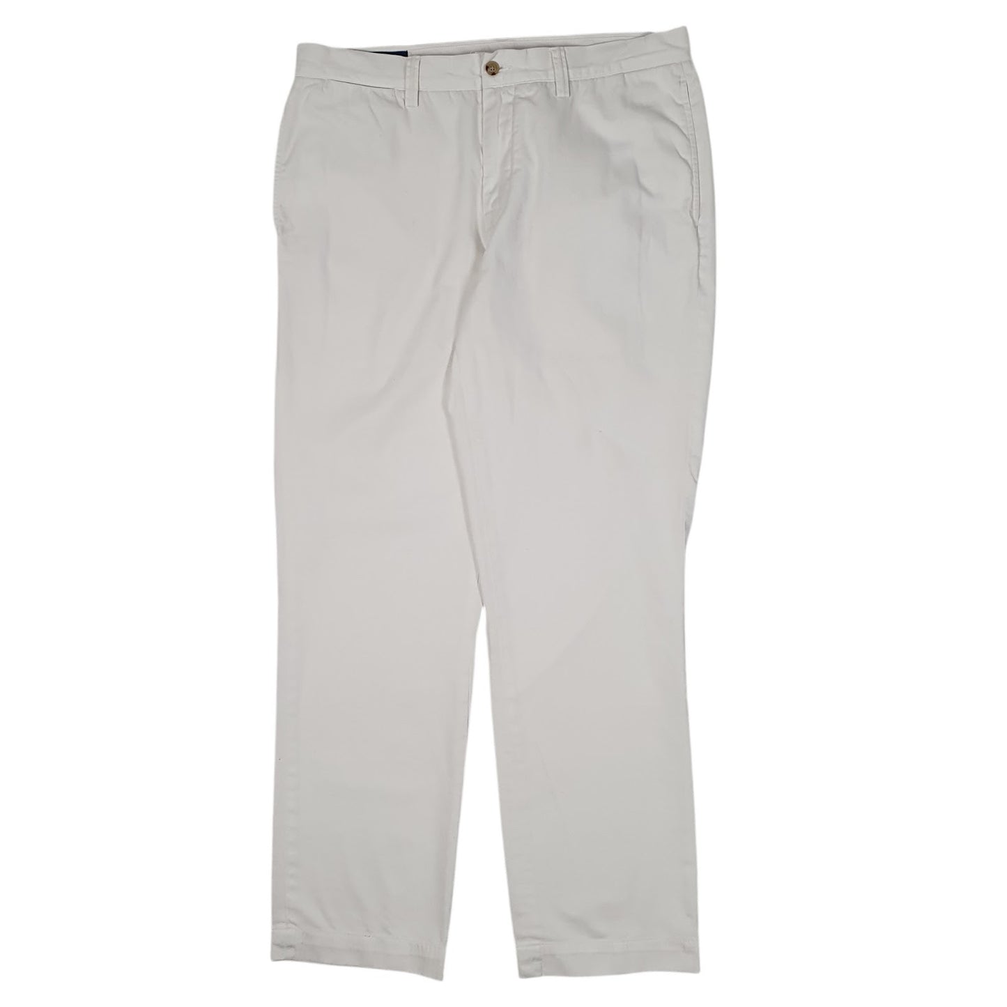 Mens White Polo Ralph Lauren Classic Fit Chino Trousers