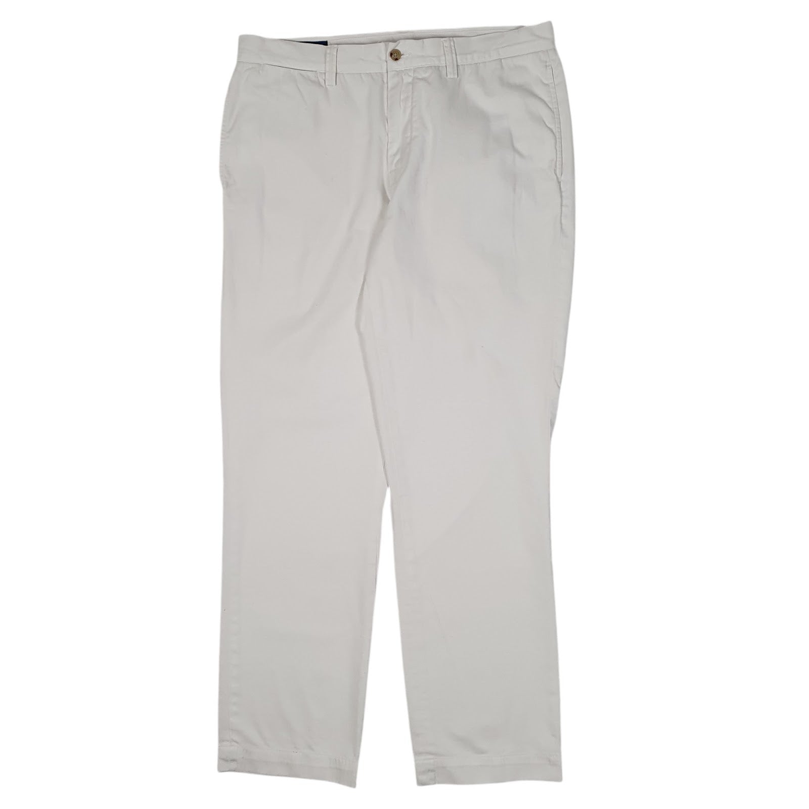 Mens White Polo Ralph Lauren Classic Fit Chino Trousers