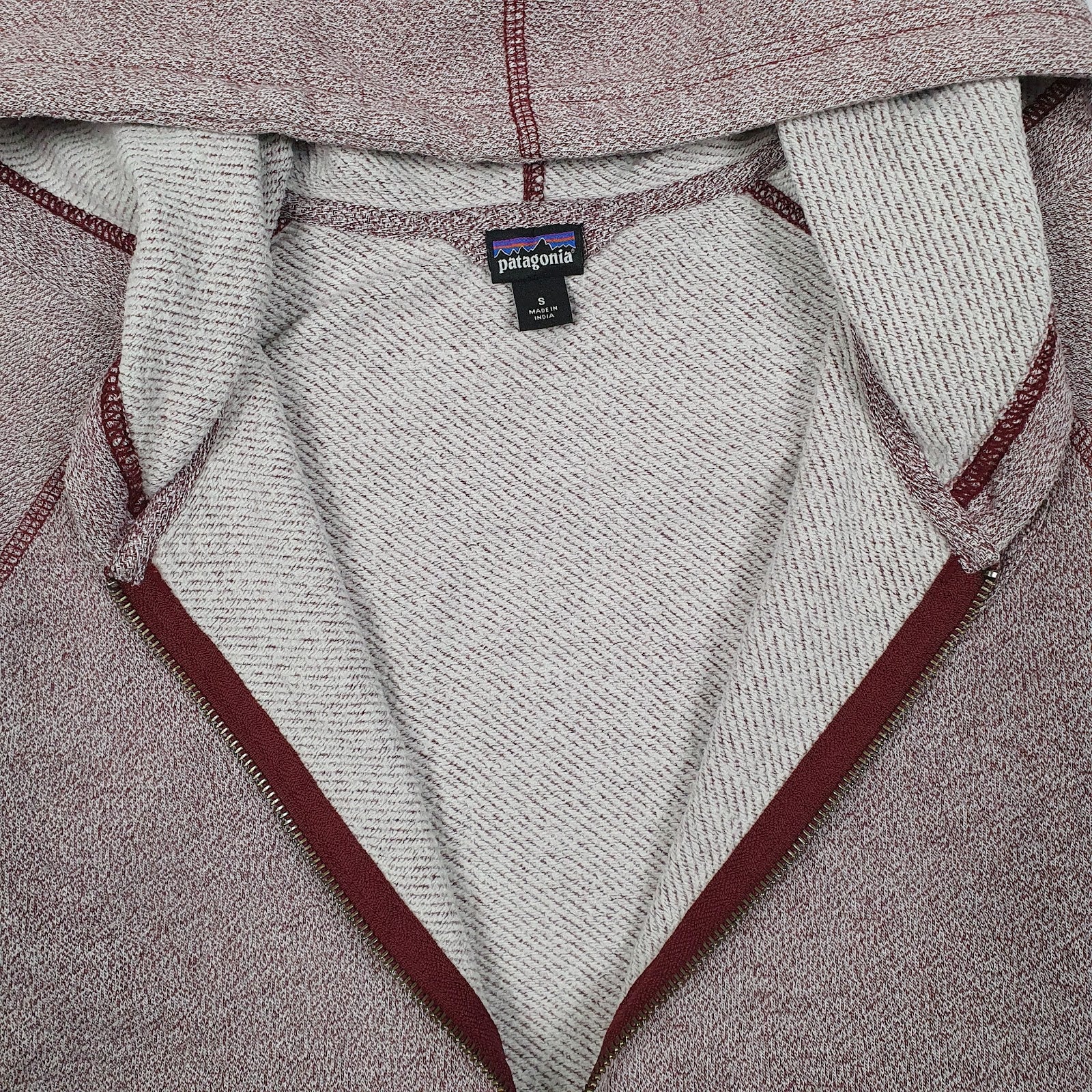 Womens Purple Patagonia Cloud Stack Hoodie Full Zip Jumper
