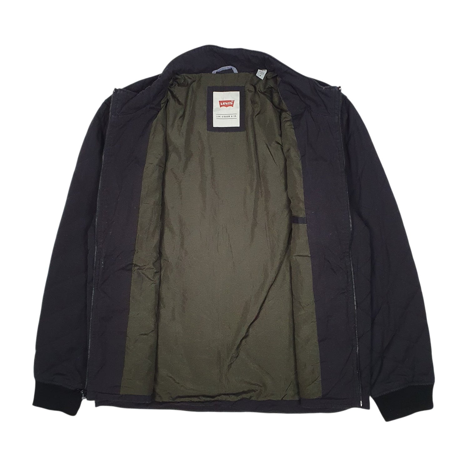 Mens Black Levis Windbreaker  Coat