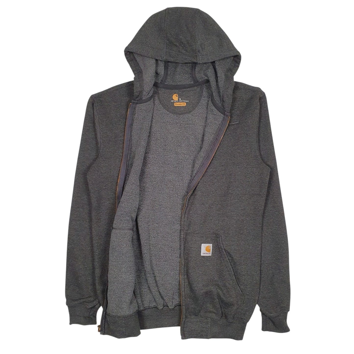 Mens Grey Carhartt  Full Zip Jumper