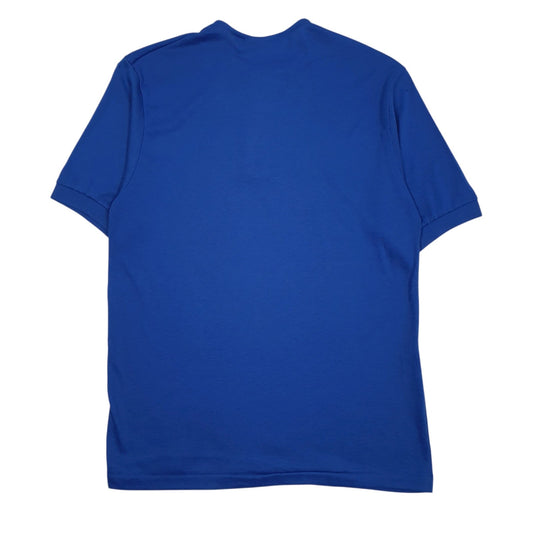 Mens Blue Crystal Springs Vintage 90s Made In USA  Polo Shirt