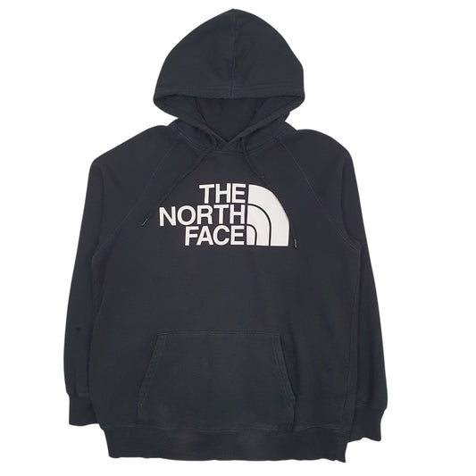 Womens Black The North Face Spellout Hoodie Jumper