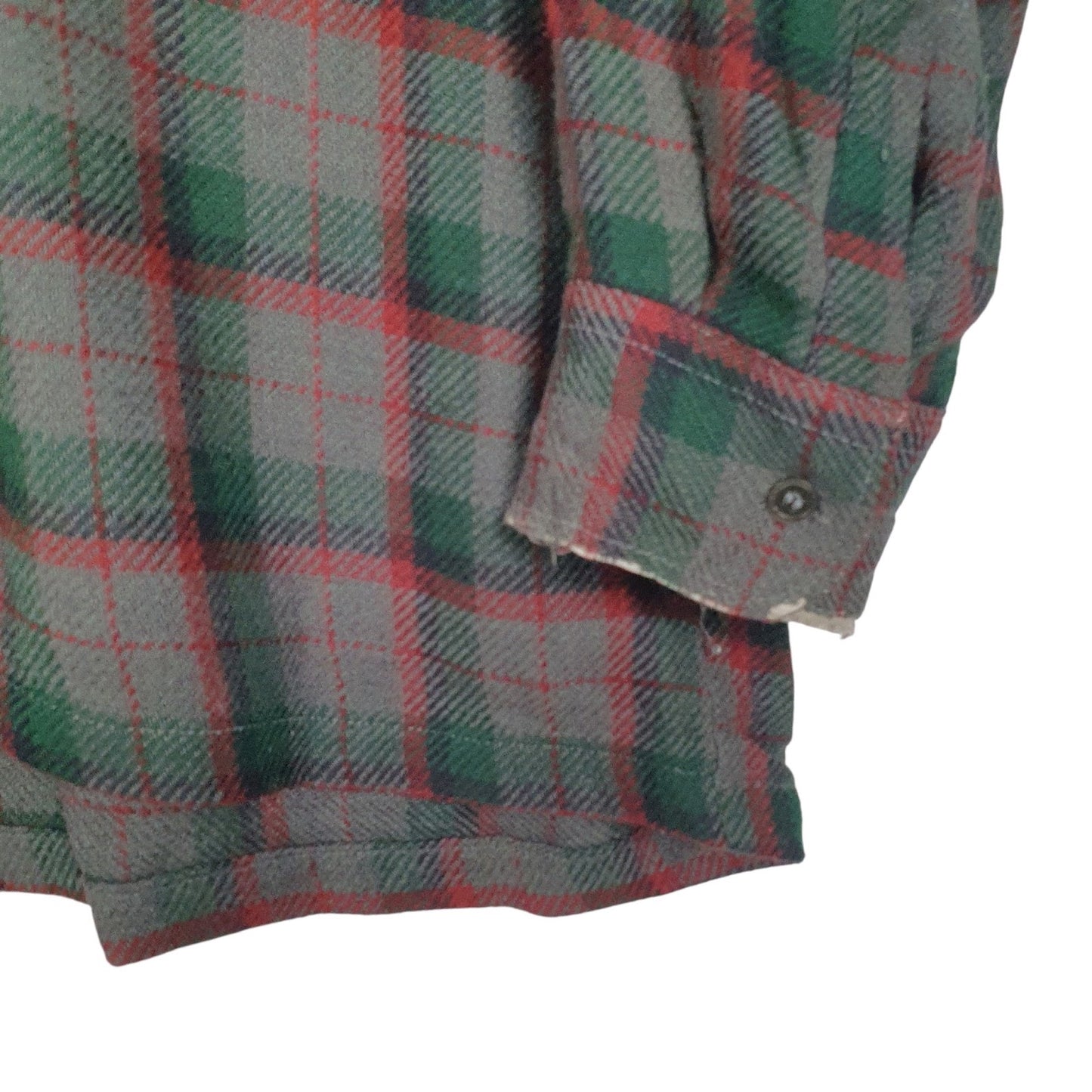 Mens Grey Gregory Vintage Flannel  Shirt