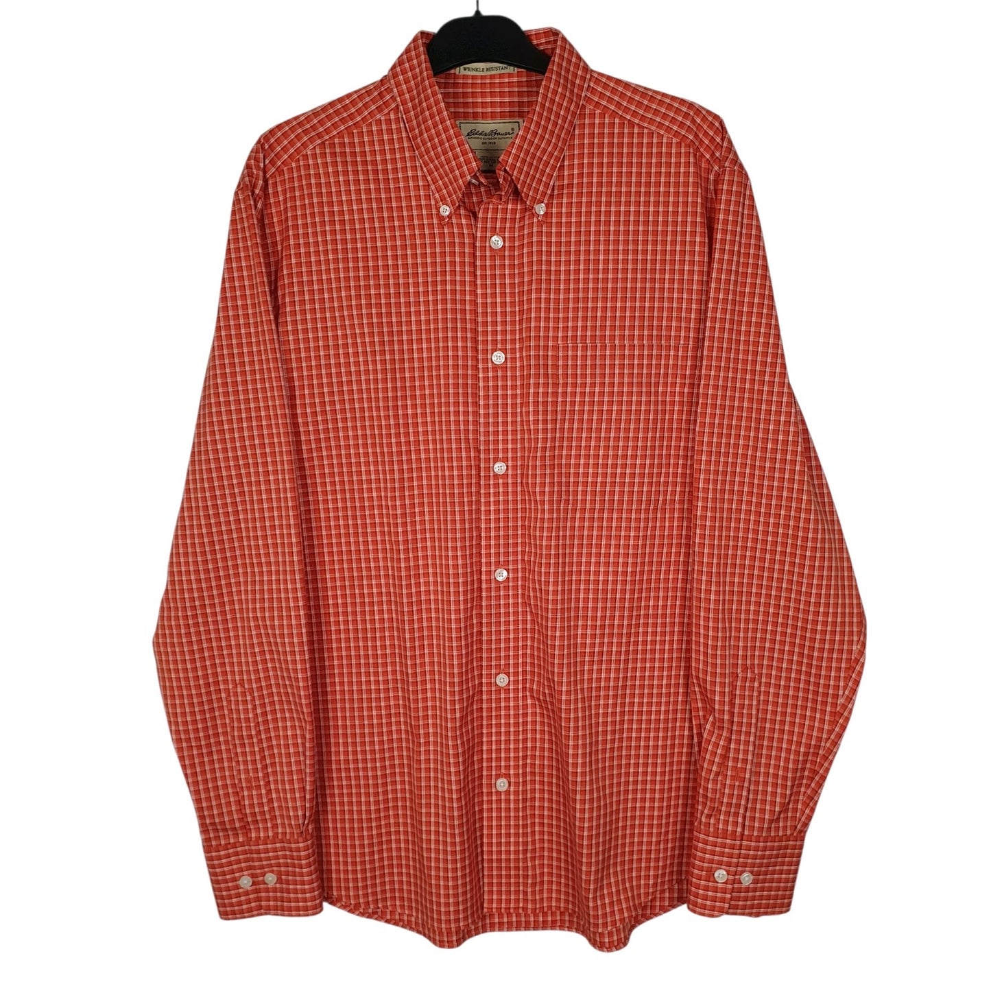 Mens Orange Eddie Bauer  Long Sleeve Shirt