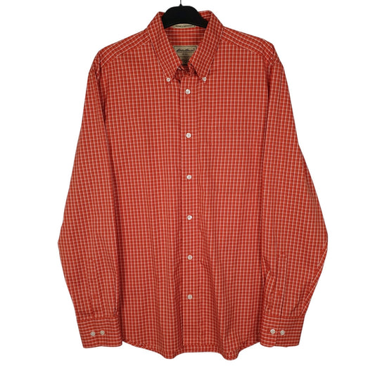 Mens Orange Eddie Bauer  Long Sleeve Shirt