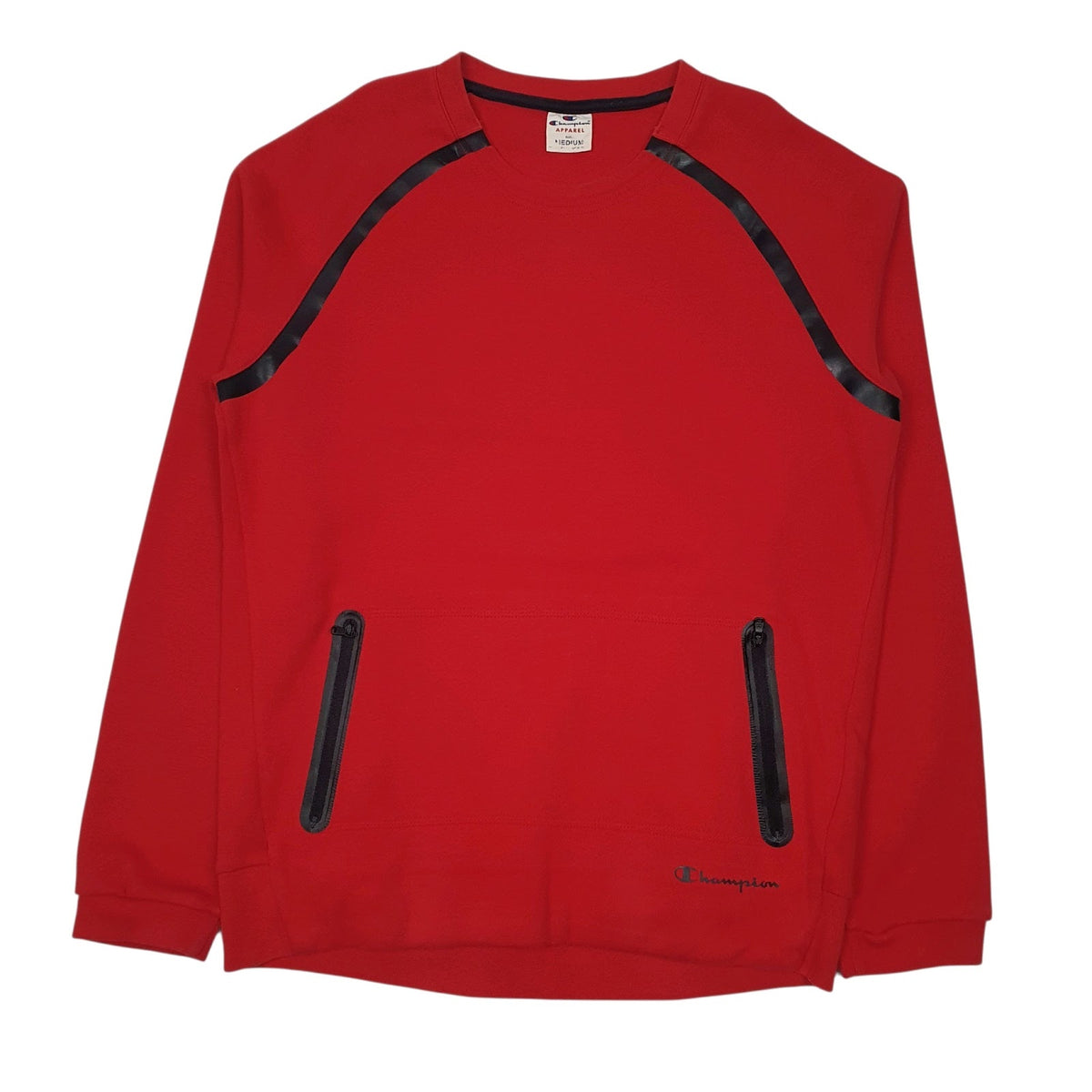 Mens Red Champion  Crewneck Jumper
