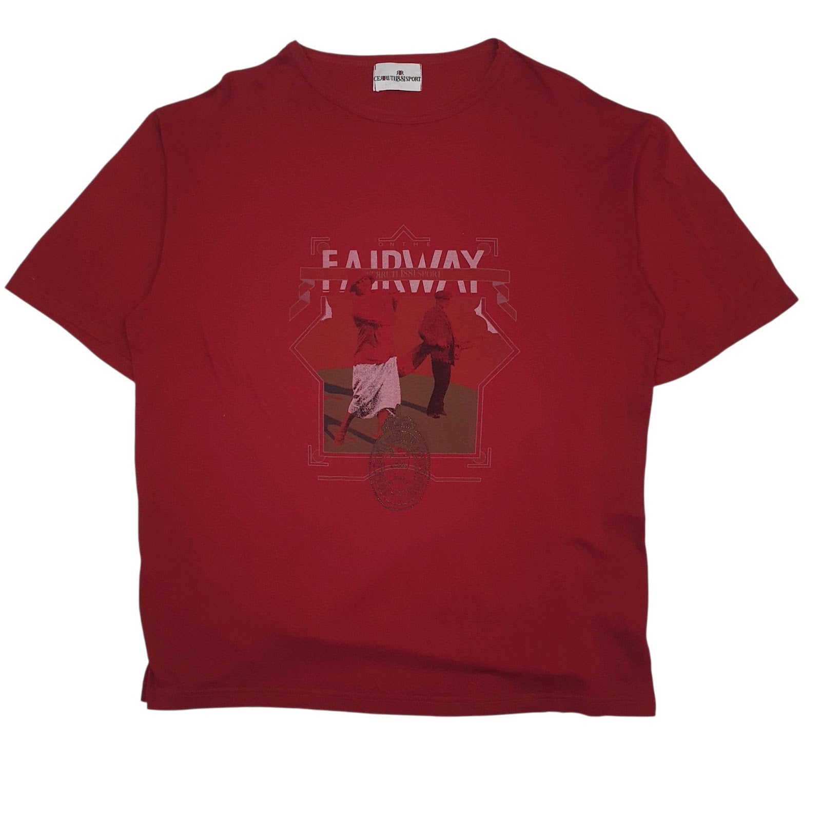 Mens Red Cerruti 1881 Sport Graphic Short Sleeve T Shirt