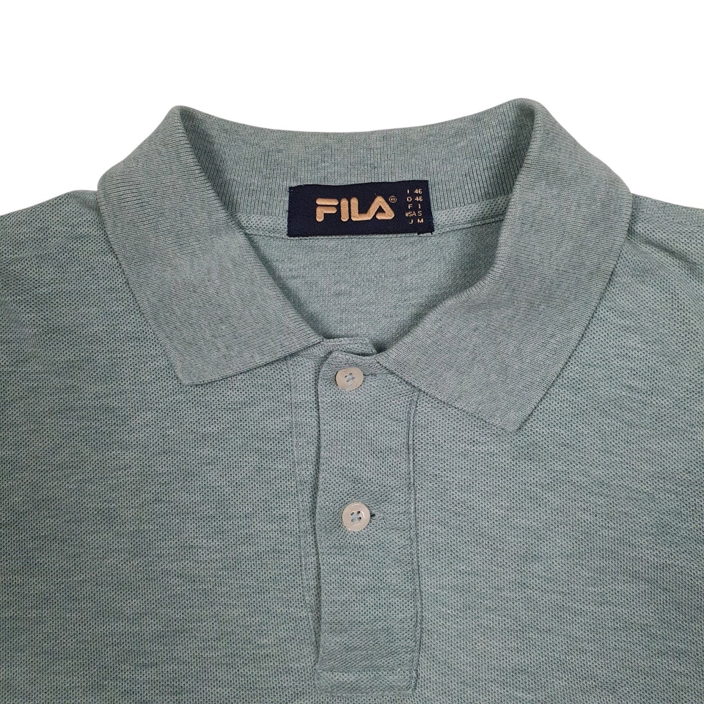Mens Blue Fila   Polo Shirt