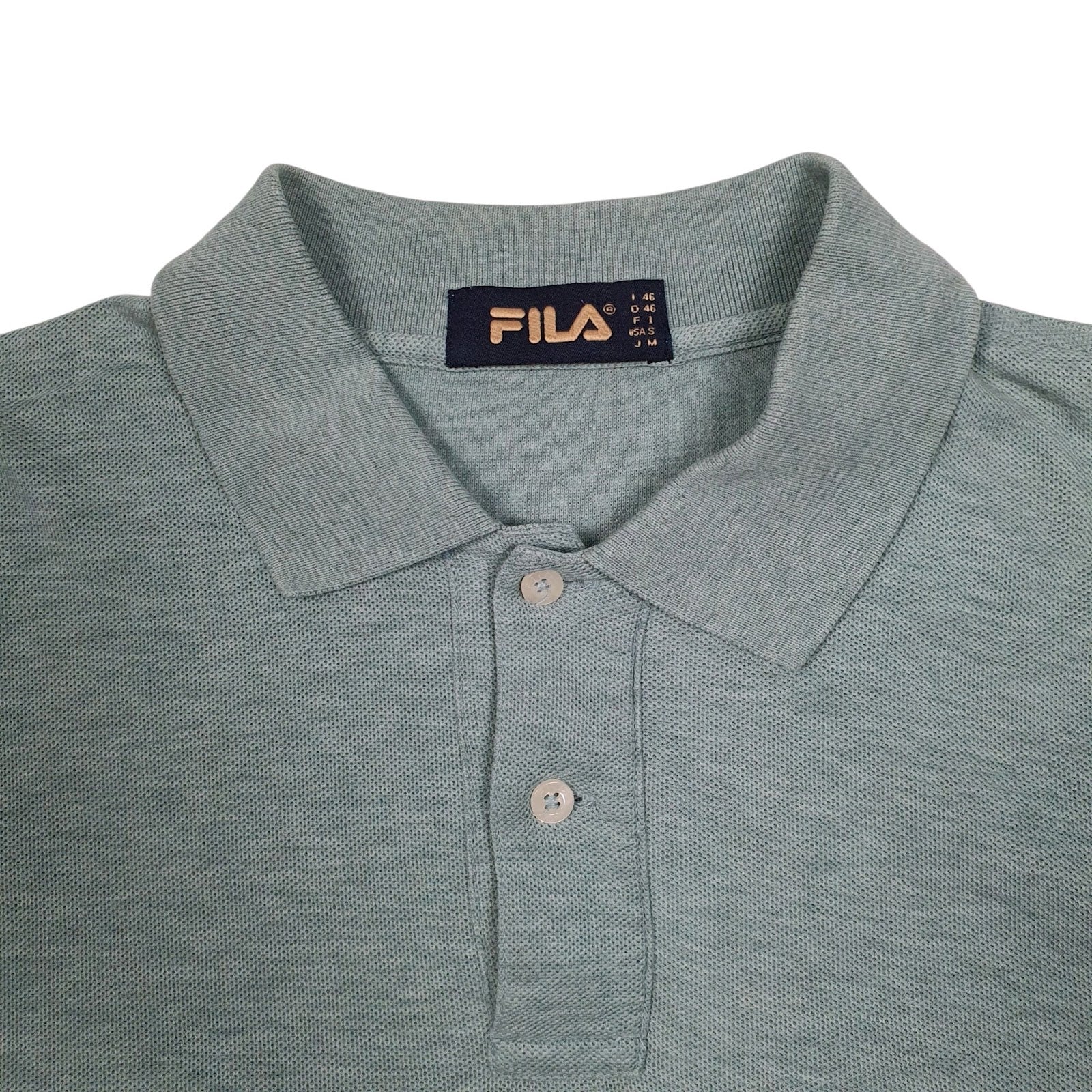 Mens Blue Fila   Polo Shirt