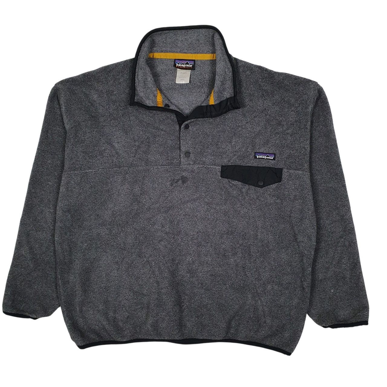 Mens Grey Patagonia Synchilla Quarter Zip Jumper