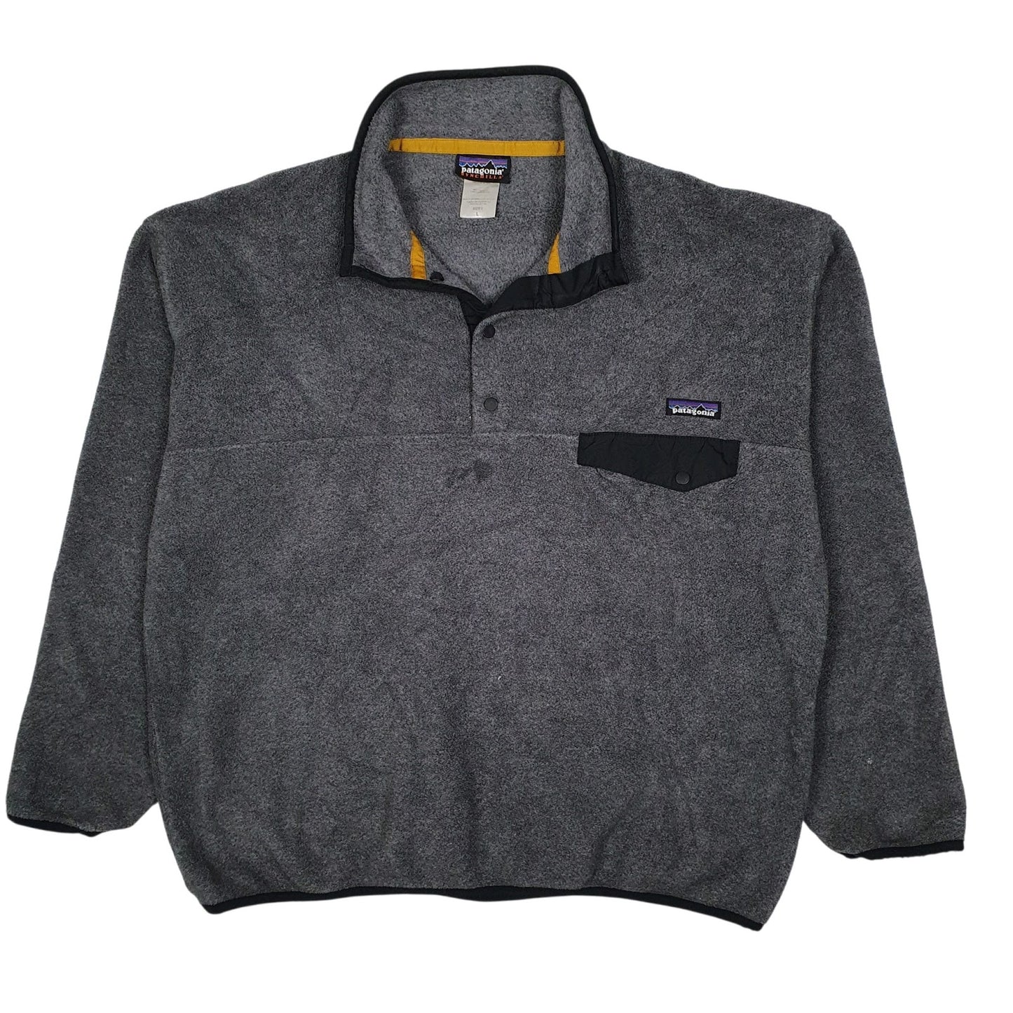 Mens Grey Patagonia Synchilla Quarter Zip Jumper