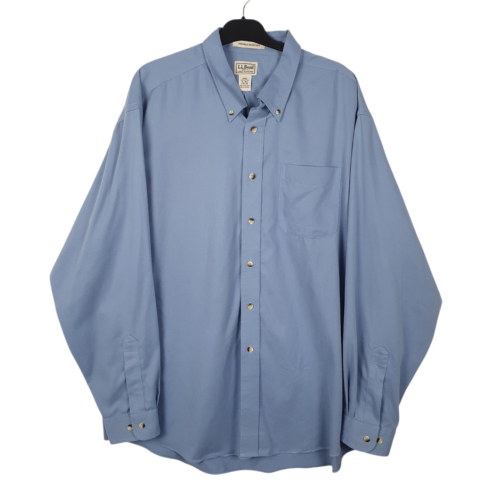 Mens Blue L.L.Bean  Long Sleeve Shirt