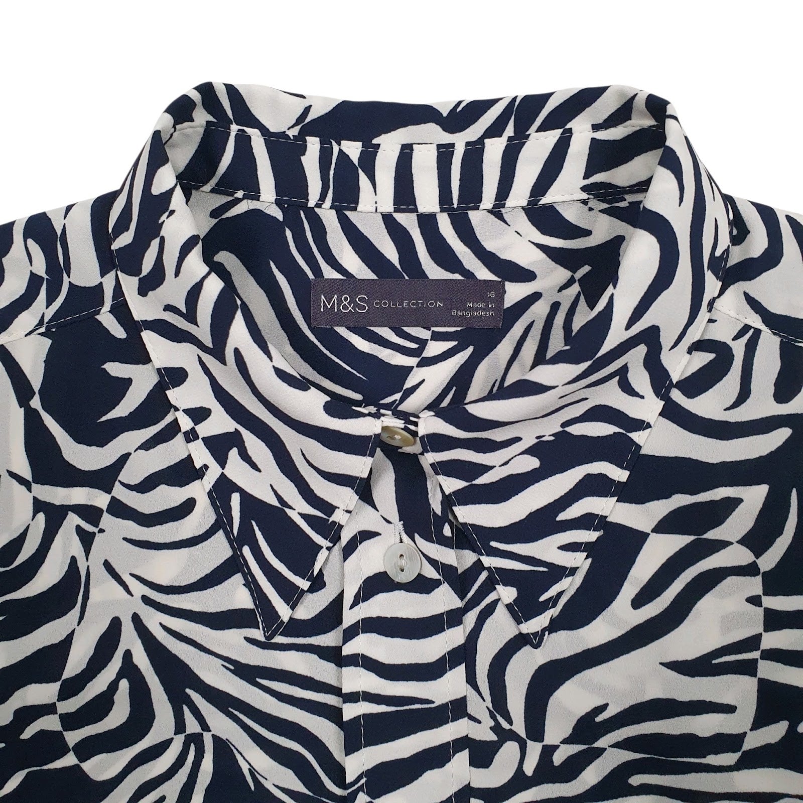 Womens White M&S   Shirt