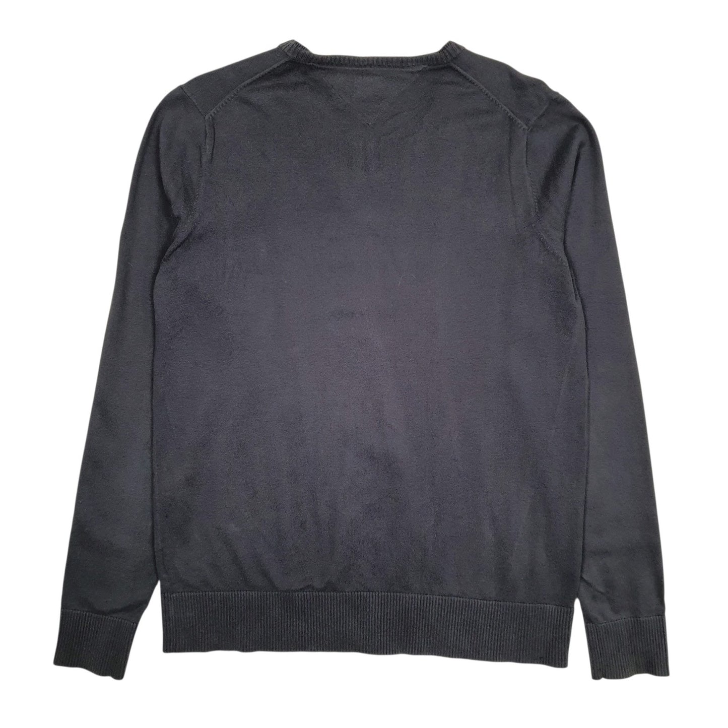 Mens Grey Tommy Hilfiger  V Neck Jumper