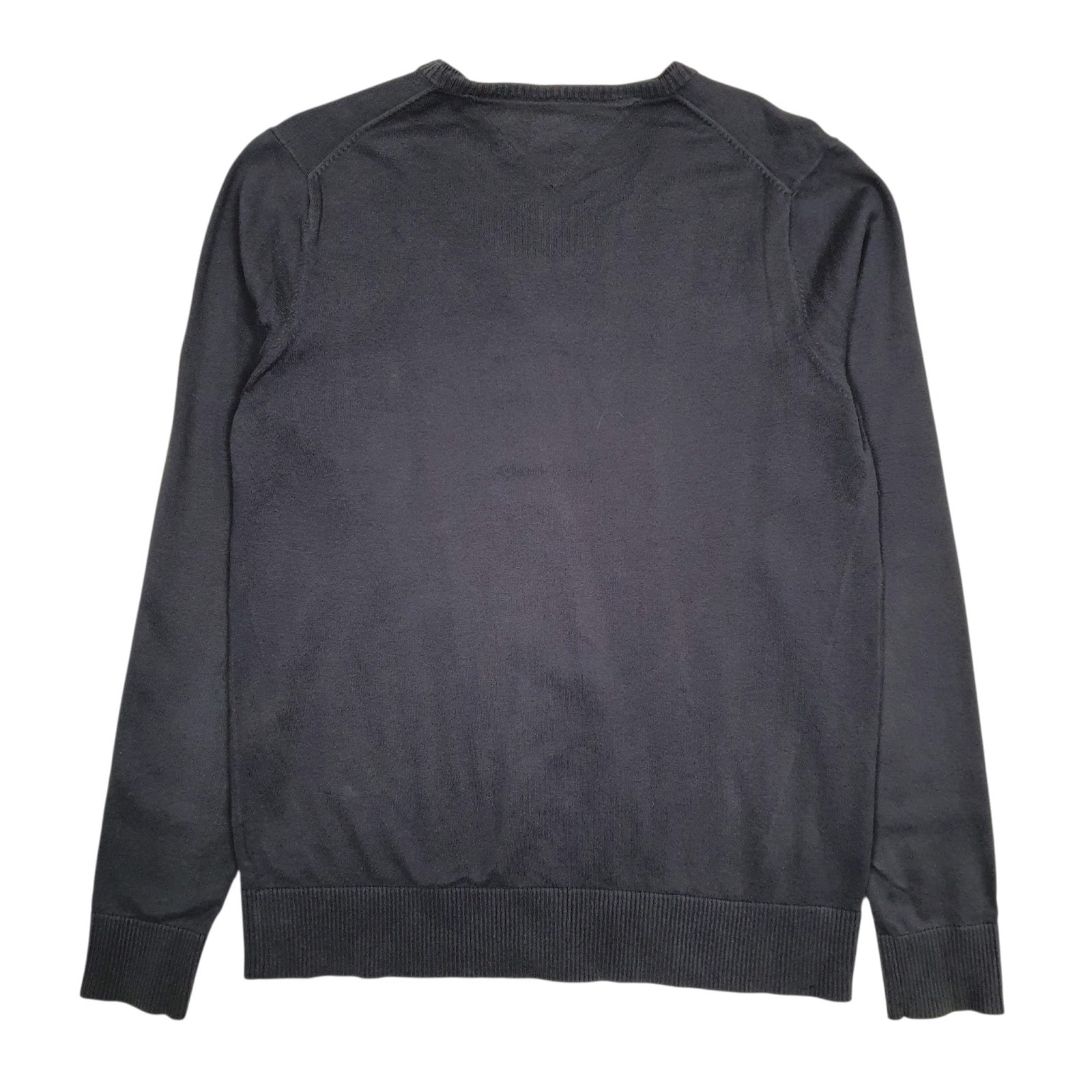Mens Grey Tommy Hilfiger  V Neck Jumper